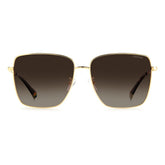 Polaroid Gold Metal Sunglasses